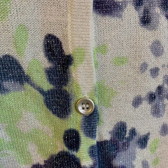 CHRISTOPHER & Banks Floral watercolor sweater M - Picture 5 of 9